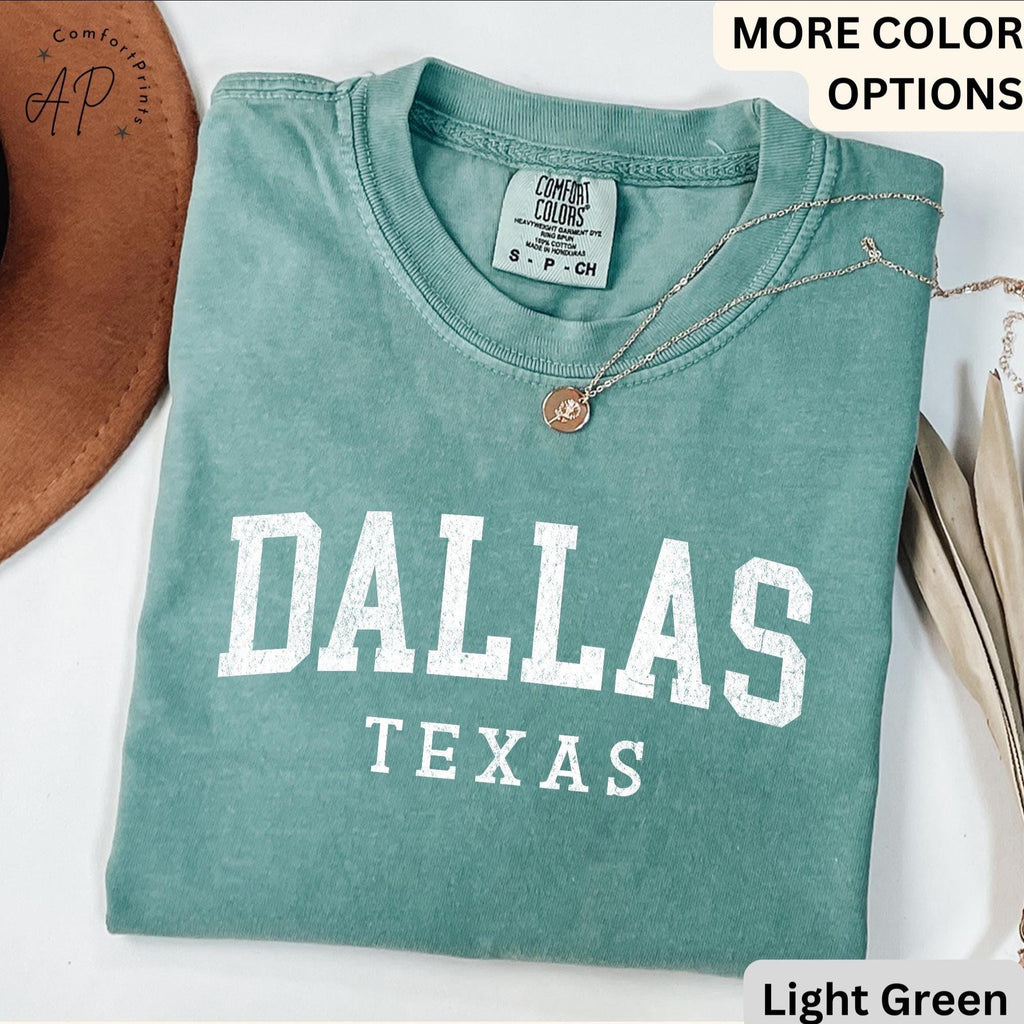 Dallas Texas Comfort Colors® T-Shirt, Dallas Football Shirt, Dallas TX Tee, Gift for Texans