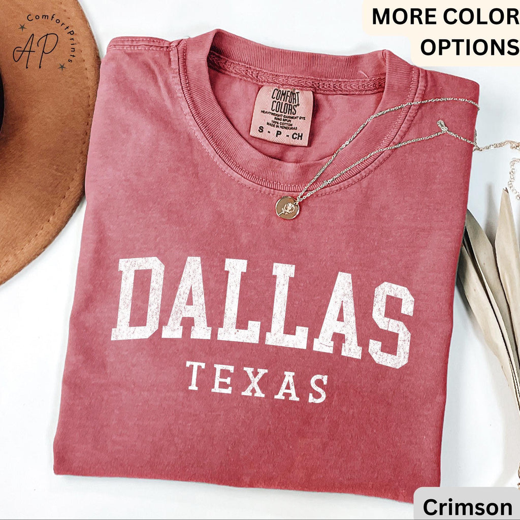 Dallas Texas Comfort Colors® T-Shirt, Dallas Football Shirt, Dallas TX Tee, Gift for Texans