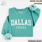 Dallas Texas Comfort Colors® Sweatshirt, Dallas Football Sweater, Dallas TX, Gift for Texans