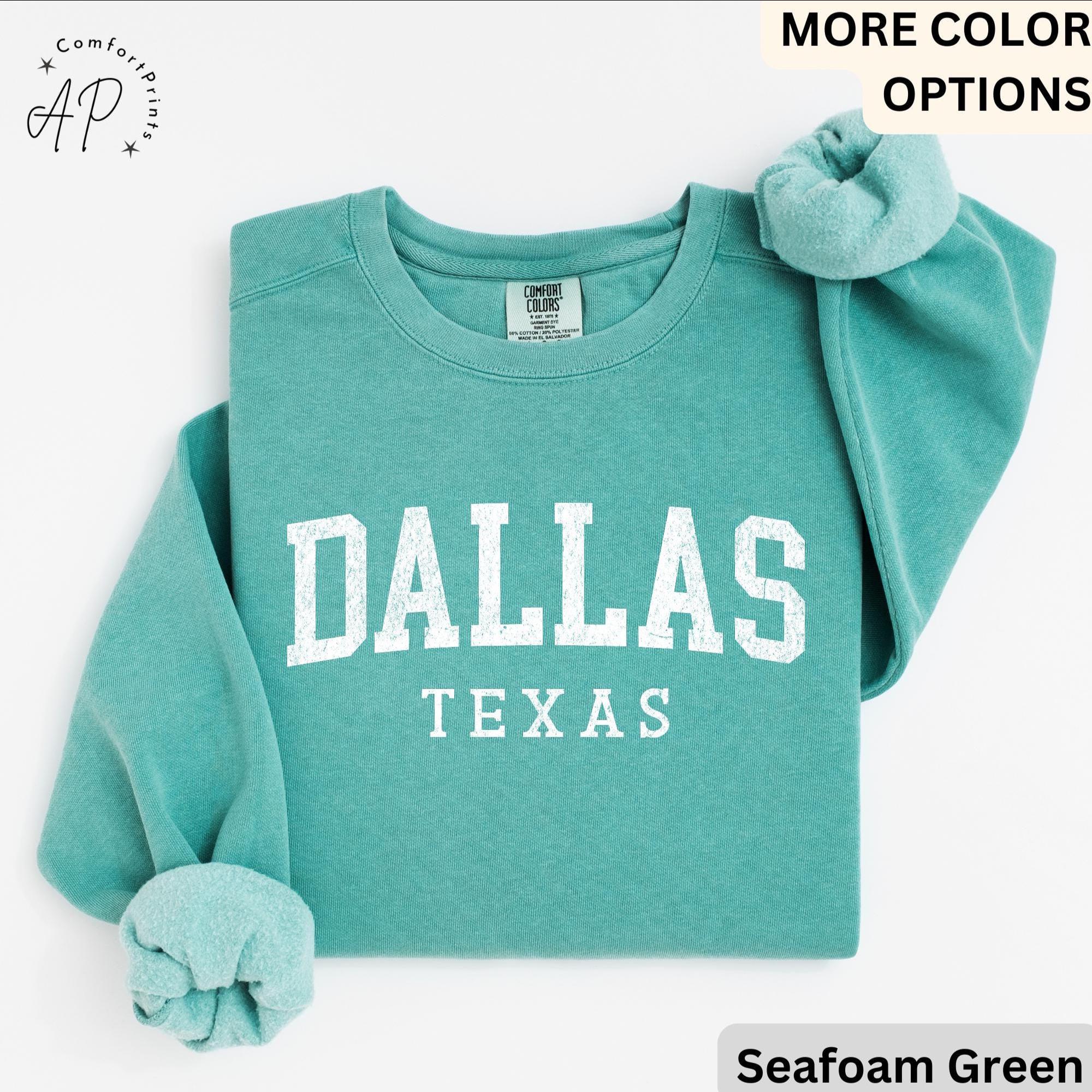 Dallas Texas Comfort Colors® Sweatshirt, Dallas Football Sweater, Dallas TX, Gift for Texans