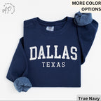 Dallas Texas Comfort Colors® Sweatshirt, Dallas Football Sweater, Dallas TX, Gift for Texans