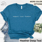 Farmer Comfort Colors® T-Shirt, Support Your Local Farmers Shirt, Gift For Farming