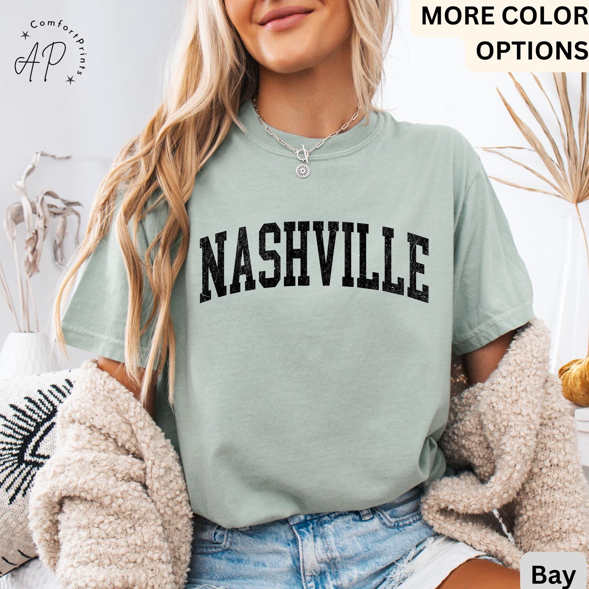 Nashville Comfort Colors® T-Shirt, Tennessee TN Vintage Shirt, Country Music Tennessee Tee