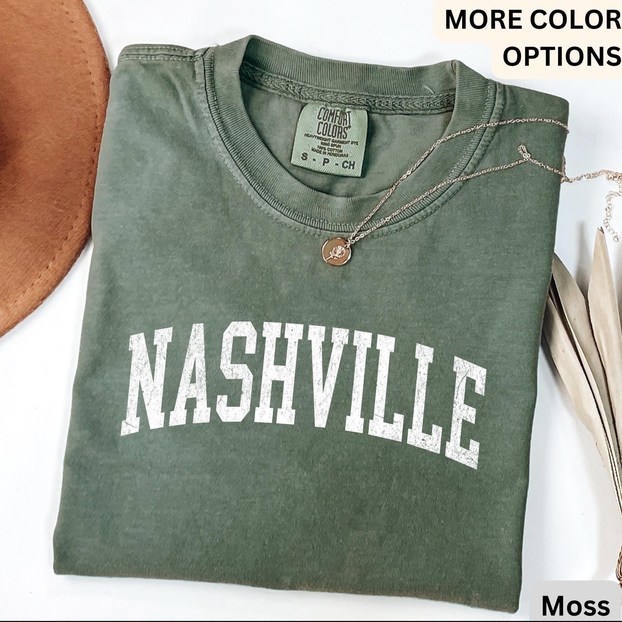 Nashville Comfort Colors® T-Shirt, Tennessee TN Vintage Shirt, Country Music Tennessee Tee
