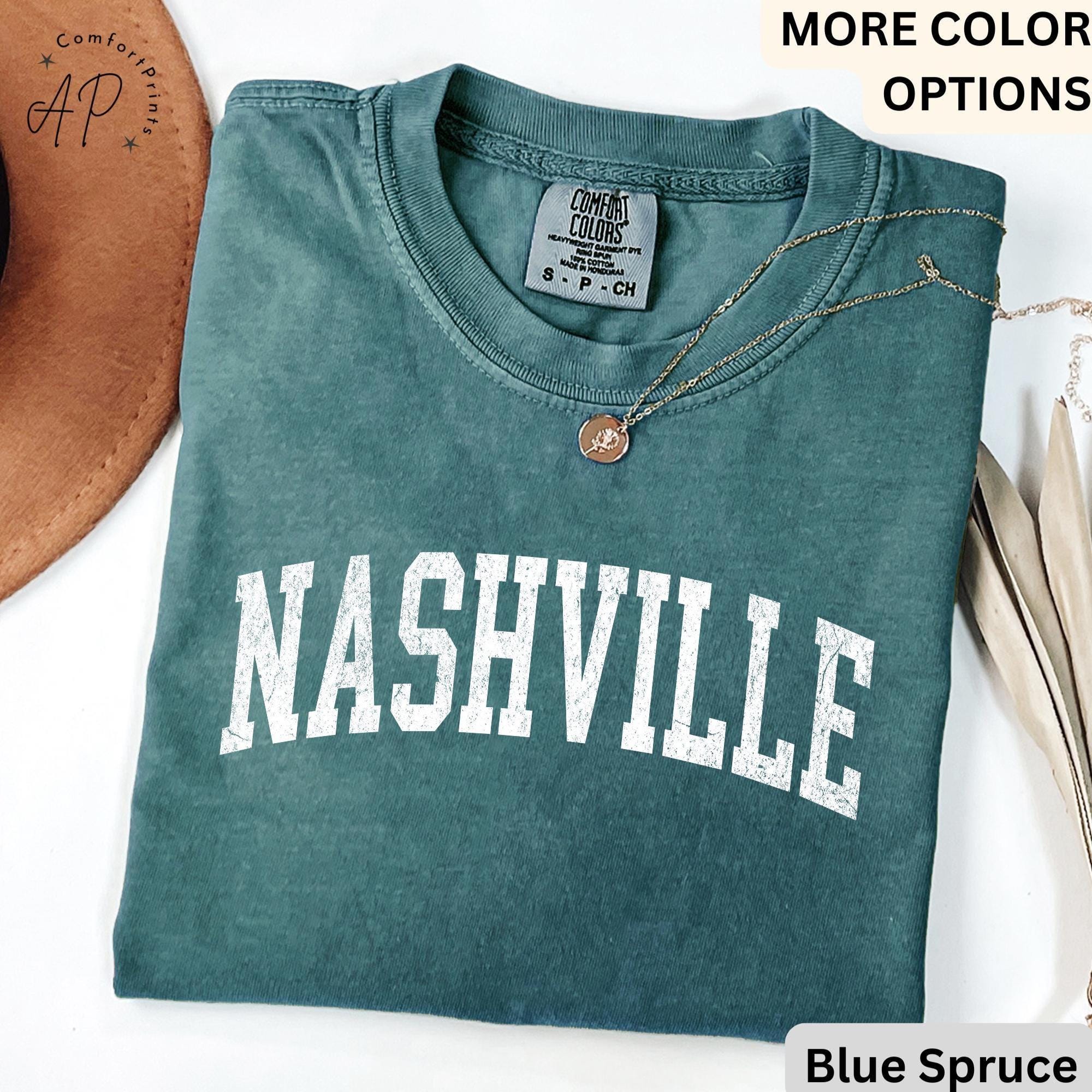 Nashville Comfort Colors® T-Shirt, Tennessee TN Vintage Shirt, Country Music Tennessee Tee