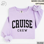 Cruise Crew Comfort Colors® Sweatshirt, Cruise Trip Sweater, Cruising, Gift for Family Trip