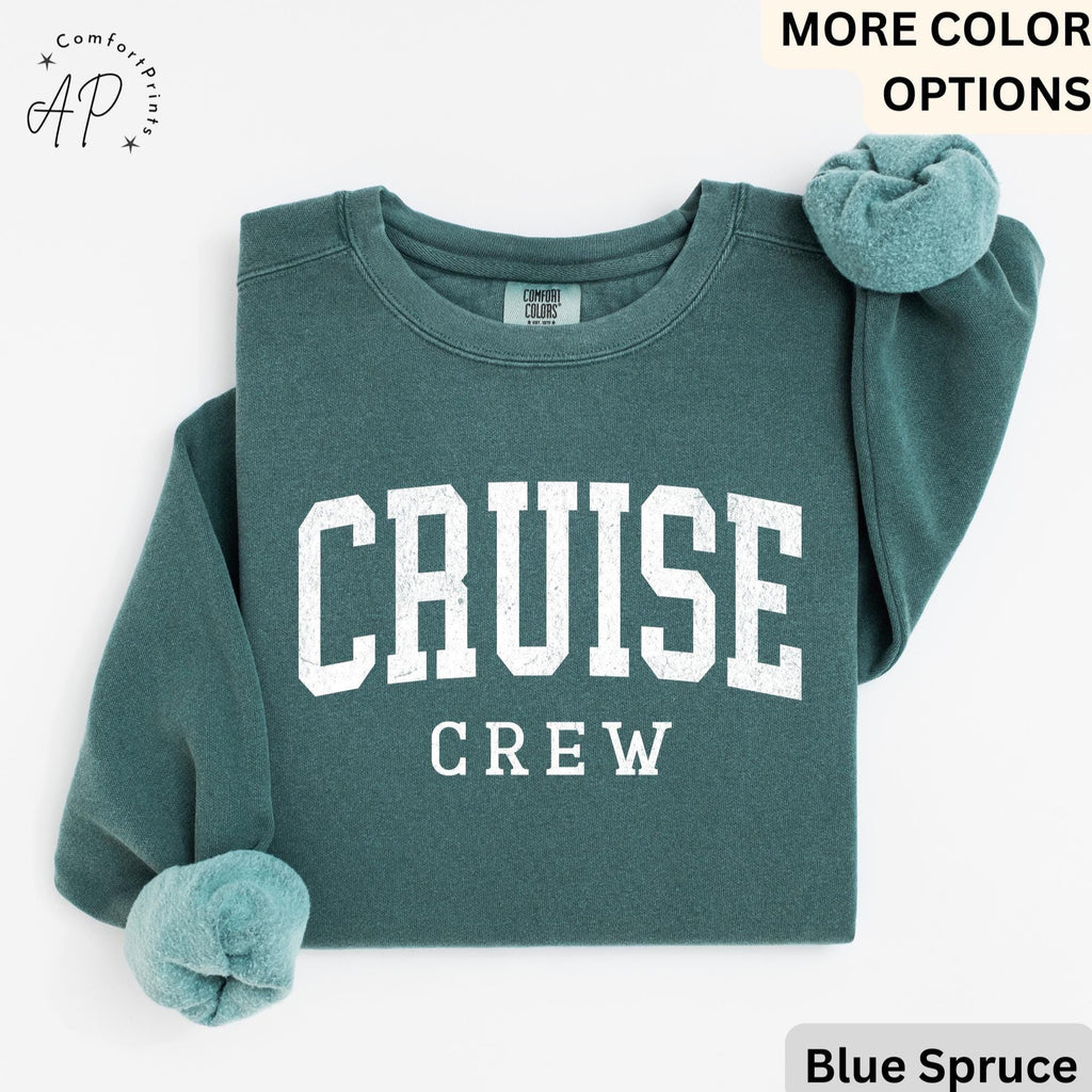 Cruise Crew Comfort Colors® Sweatshirt, Cruise Trip Sweater, Cruising, Gift for Family Trip