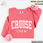 Cruise Crew Comfort Colors® Sweatshirt, Cruise Trip Sweater, Cruising, Gift for Family Trip