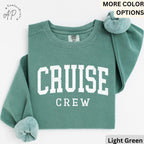 Cruise Crew Comfort Colors® Sweatshirt, Cruise Trip Sweater, Cruising, Gift for Family Trip