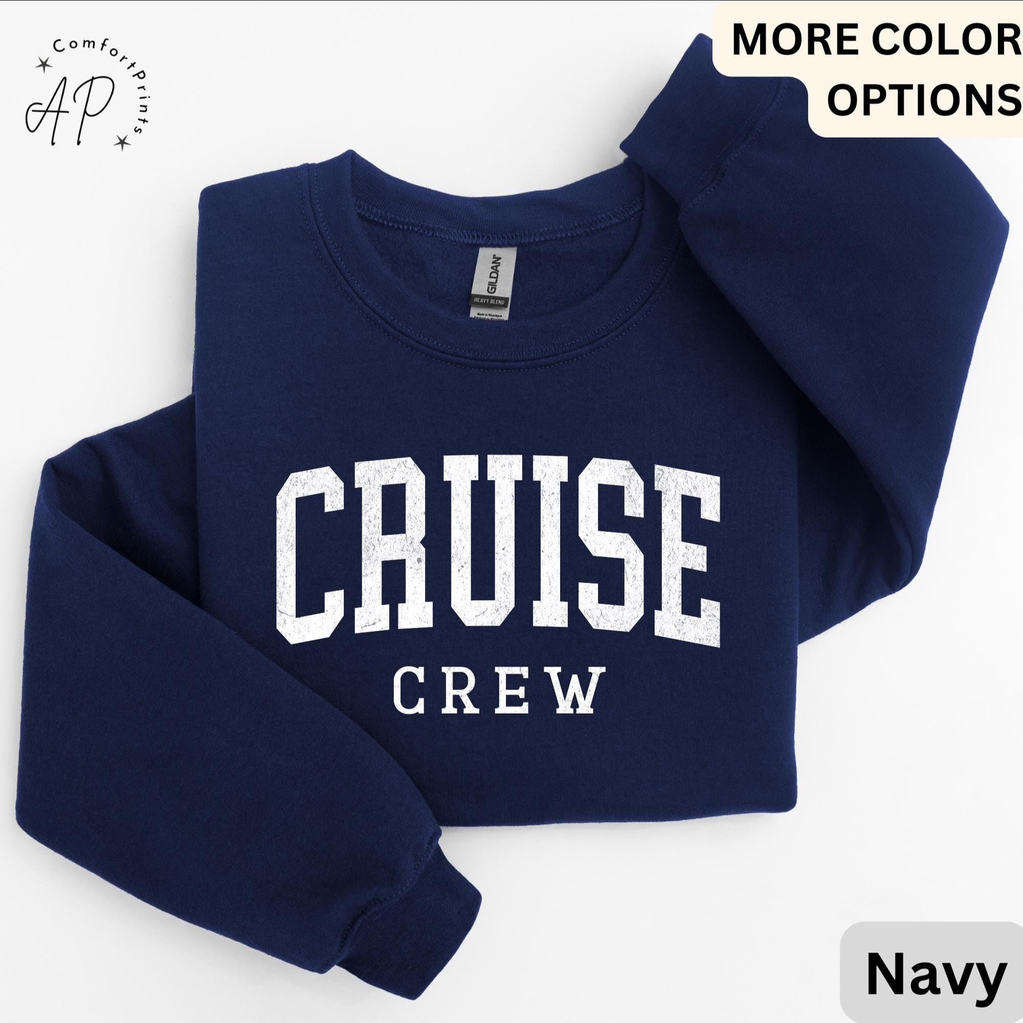 Cruise Crew Comfort Colors® Sweatshirt, Cruise Trip Sweater, Cruising, Gift for Family Trip