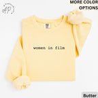 Women in Film Comfort Colors® Sweatshirt, Women in Filmmaking Sweater, Gift for Filmmaker