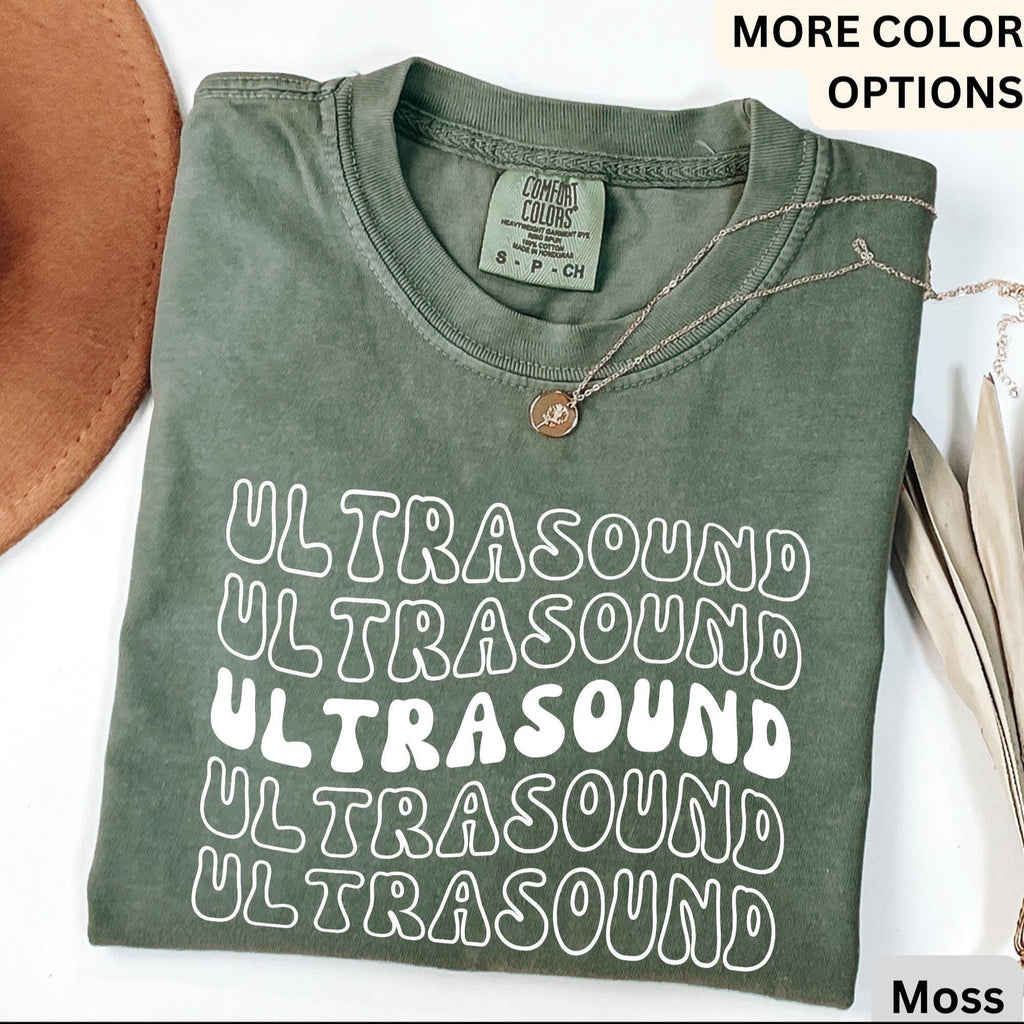 Ultrasound Technologist Comfort Colors® Retro T-Shirt, Sonography Grad Student Shirt, Ultrasound Tech Tee, Gift for Sonographer Student