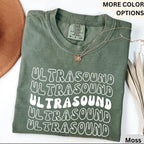 Ultrasound Technologist Comfort Colors® Retro T-Shirt, Sonography Grad Student Shirt, Ultrasound Tech Tee, Gift for Sonographer Student