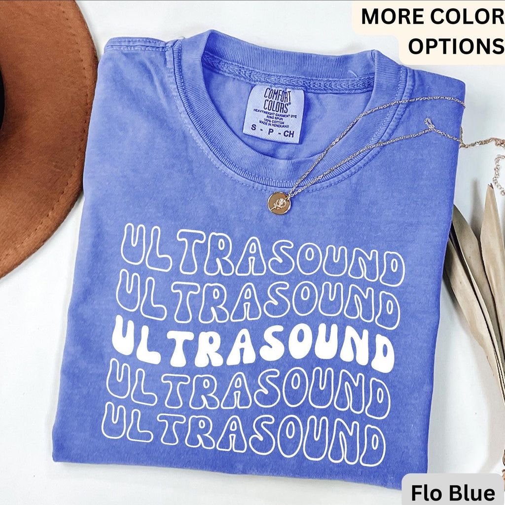 Ultrasound Technologist Comfort Colors® Retro T-Shirt, Sonography Grad Student Shirt, Ultrasound Tech Tee, Gift for Sonographer Student