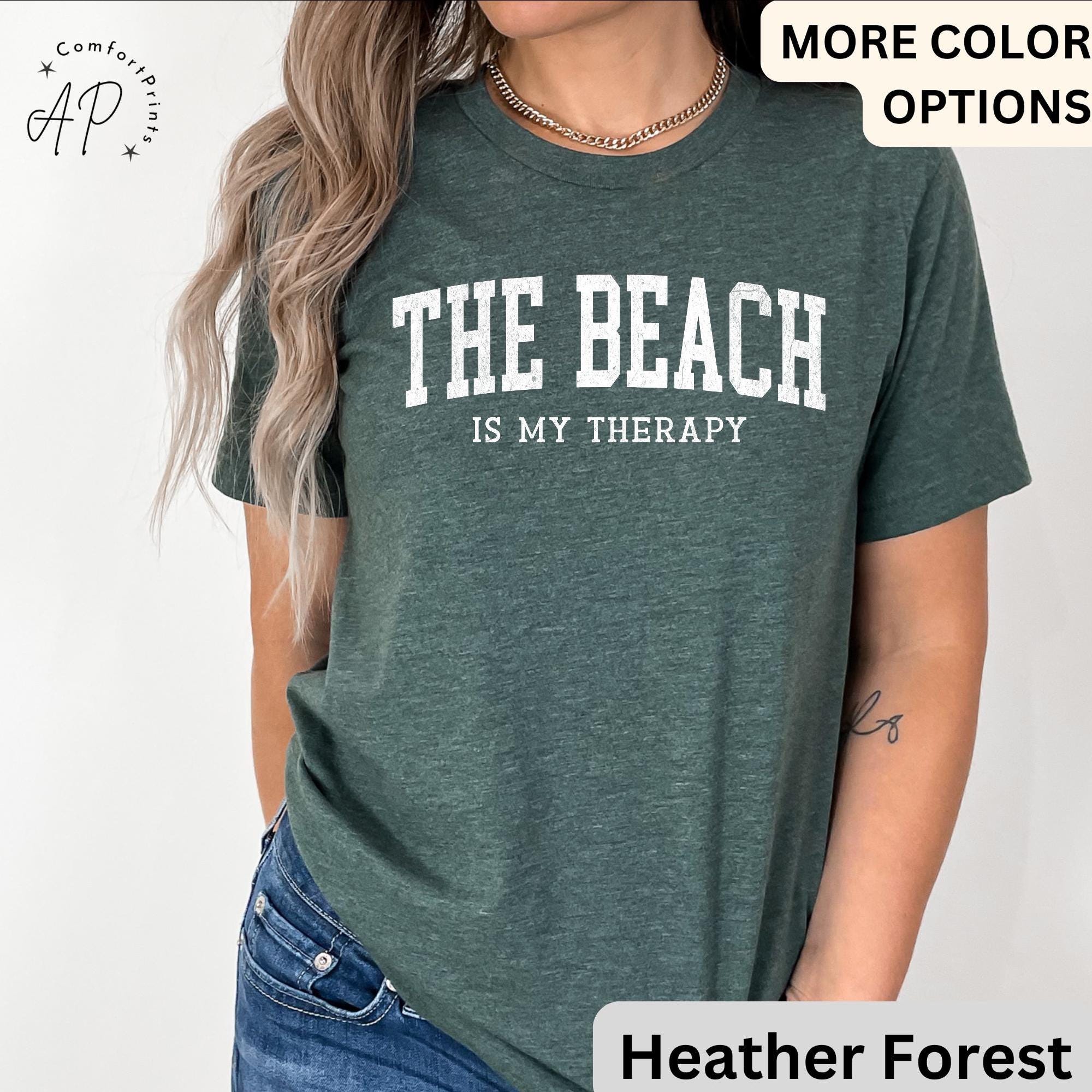 Beach Therapy Comfort Colors® T-Shirt, Summer Vacation Shirt, Family Travel Tee