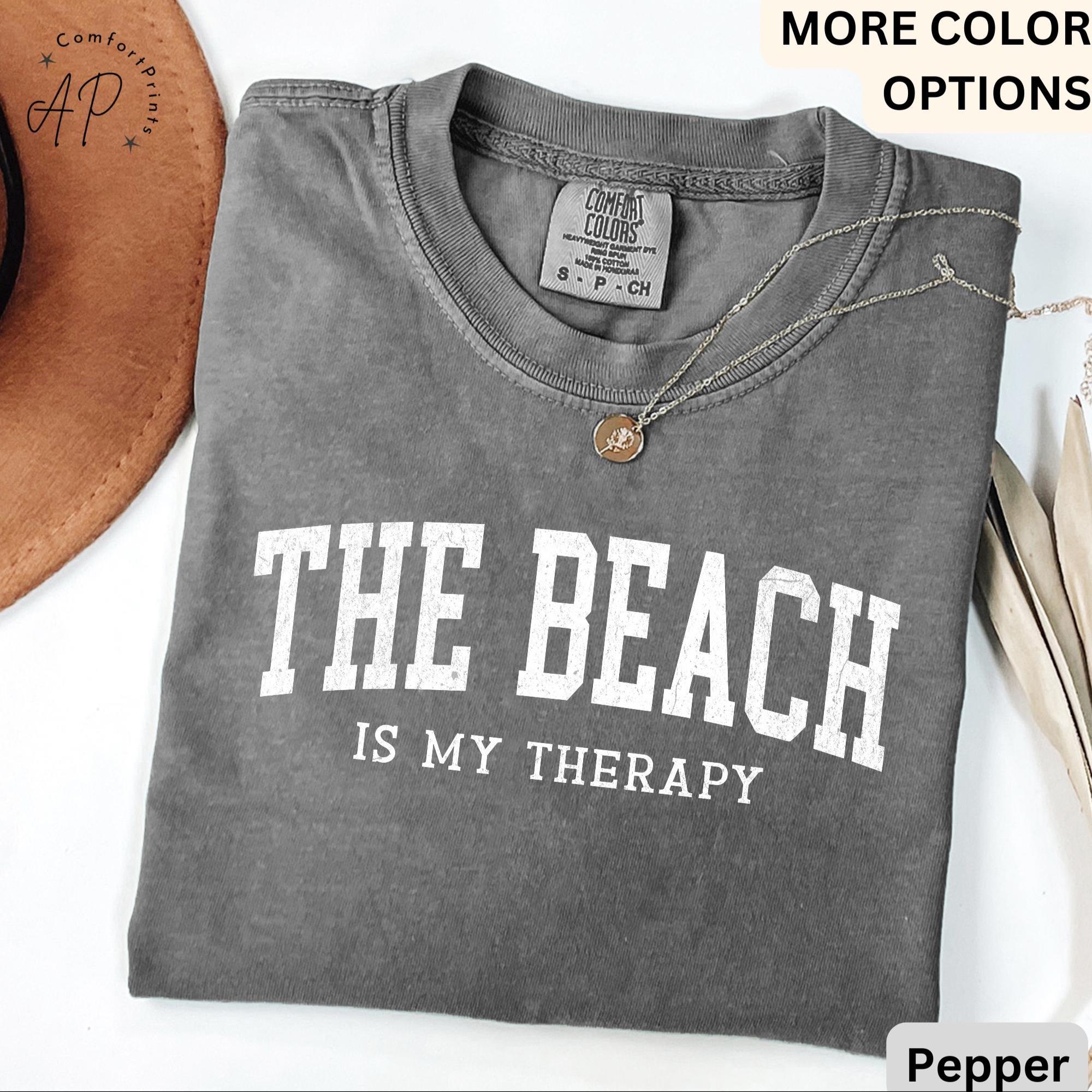 Beach Therapy Comfort Colors® T-Shirt, Summer Vacation Shirt, Family Travel Tee