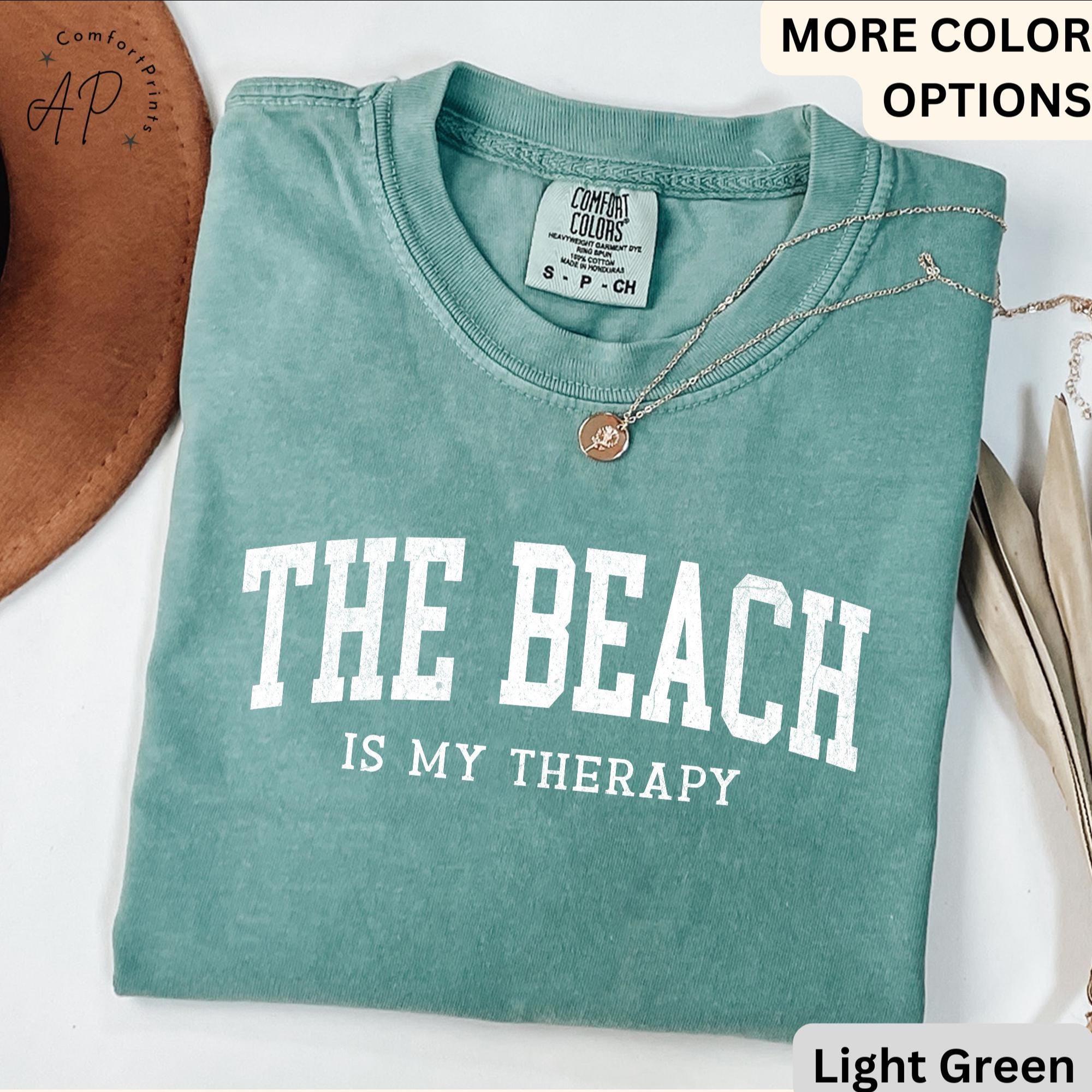 Beach Therapy Comfort Colors® T-Shirt, Summer Vacation Shirt, Family Travel Tee