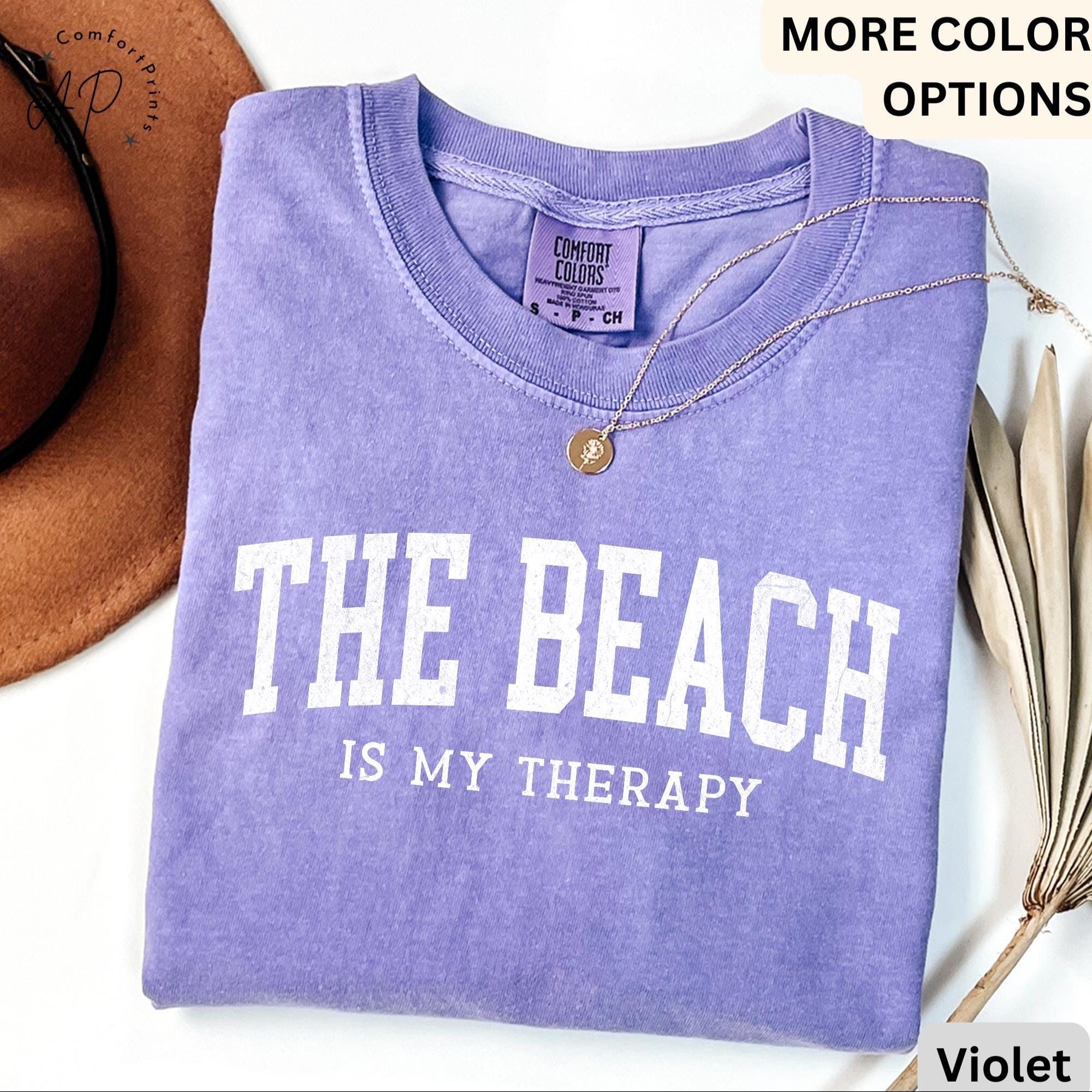 Beach Therapy Comfort Colors® T-Shirt, Summer Vacation Shirt, Family Travel Tee