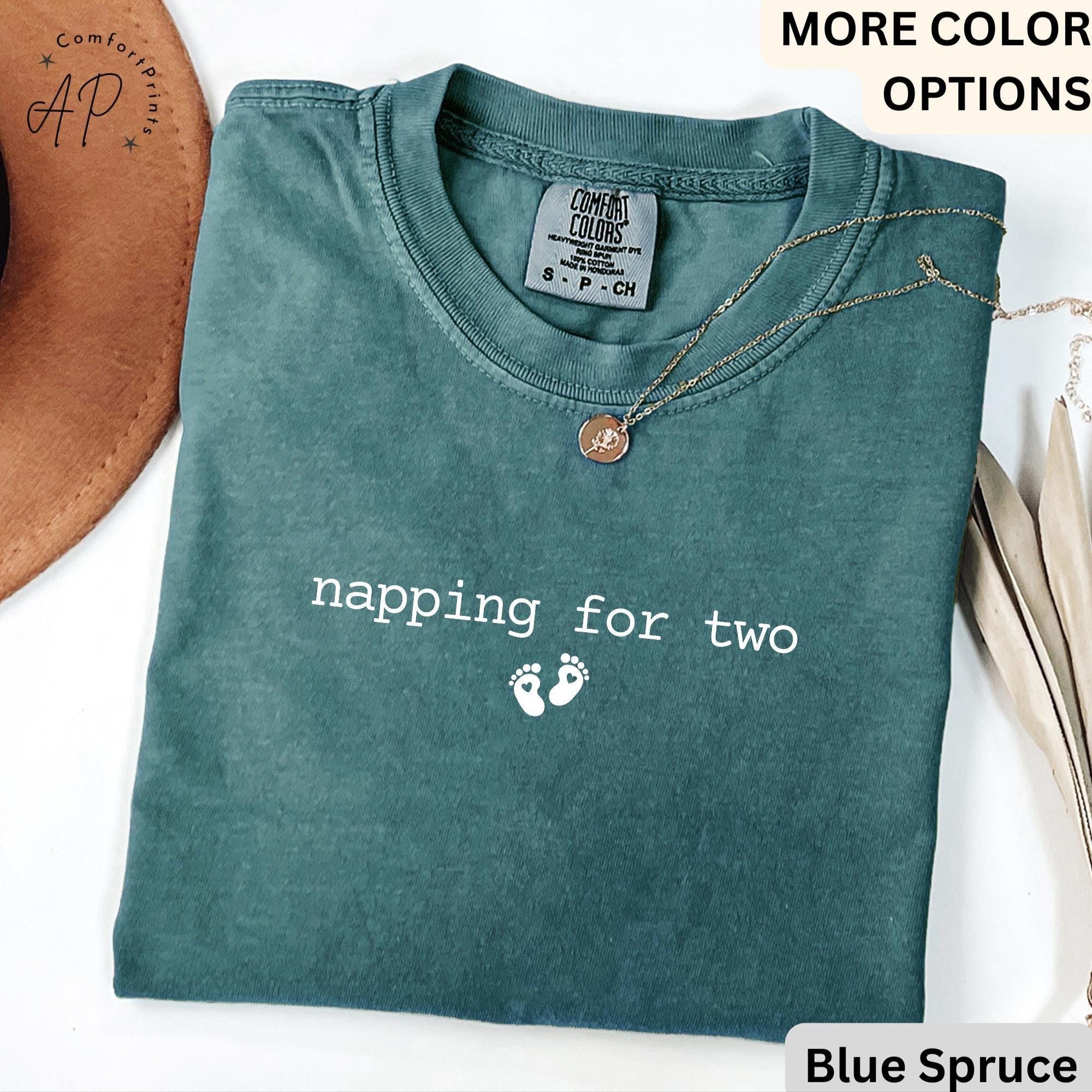 Pregnancy Announcement Comfort Colors® T-Shirt, Napping For Two Shirt, Mom To Be Tee, Gift for Pregnancy Reveal, Maternity