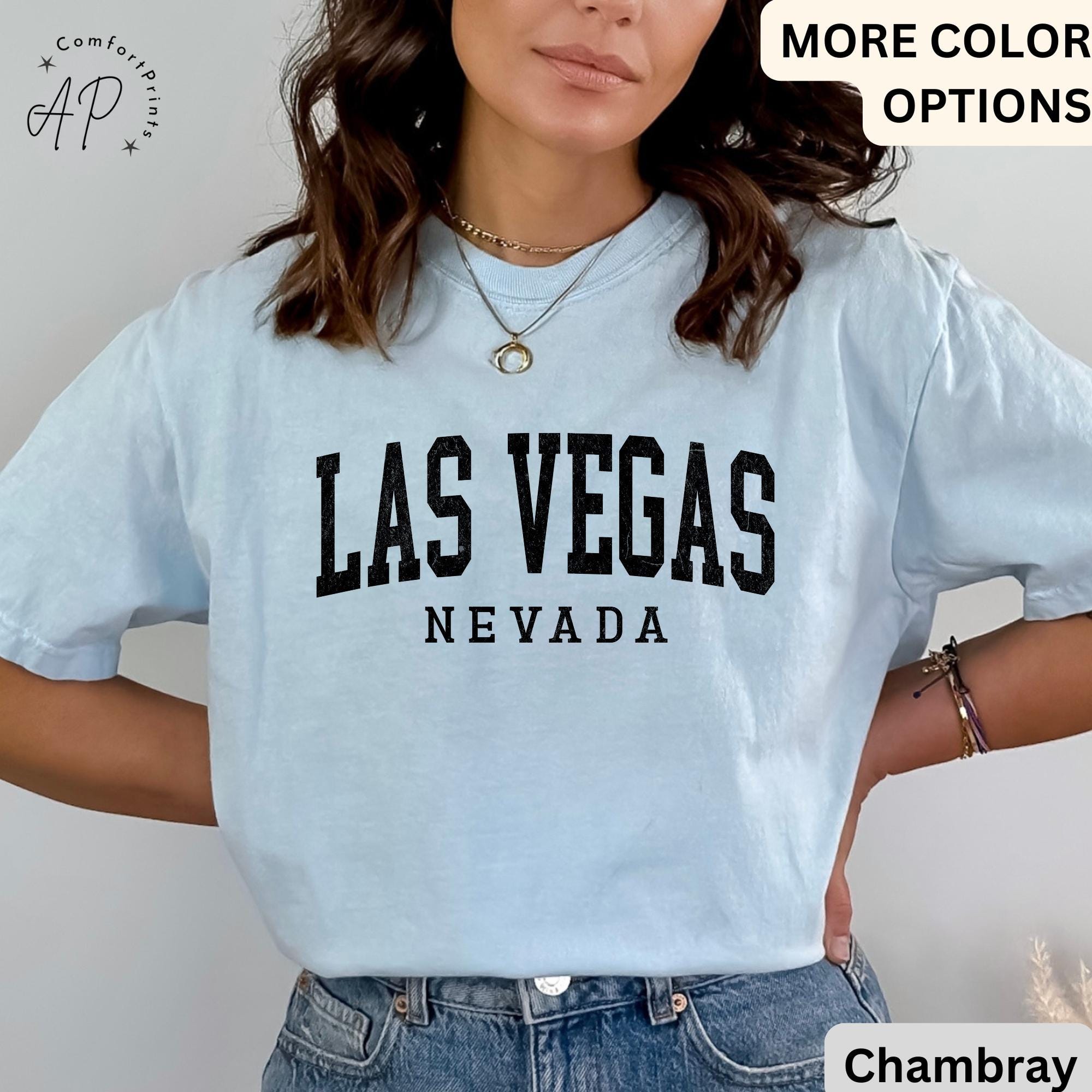 Las Vegas Comfort Colors® T-Shirt, Las Vegas Nevada Shirt, Sin City Tee, Gift for Las Vegas NV Vacation Trip