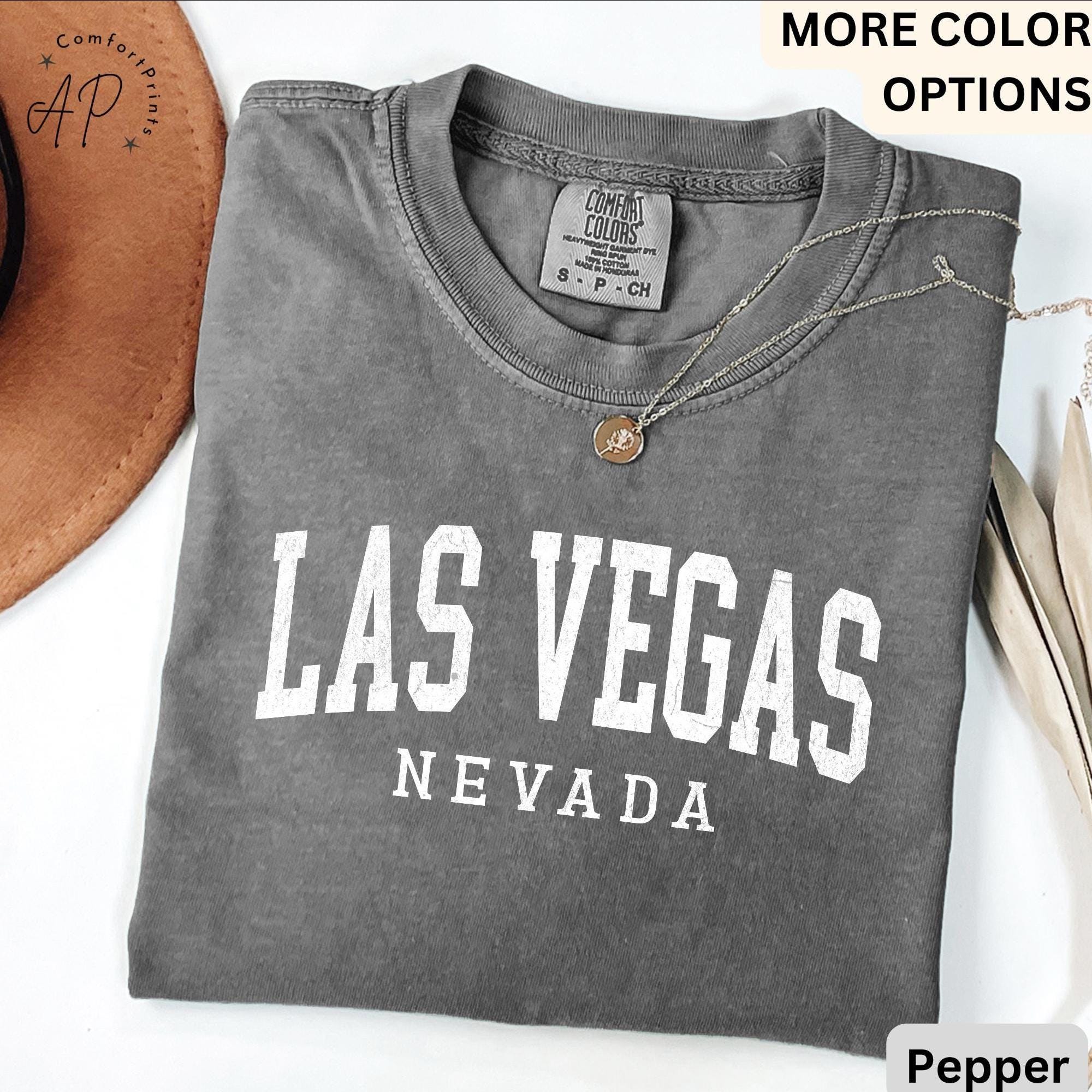 Las Vegas Comfort Colors® T-Shirt, Las Vegas Nevada Shirt, Sin City Tee, Gift for Las Vegas NV Vacation Trip