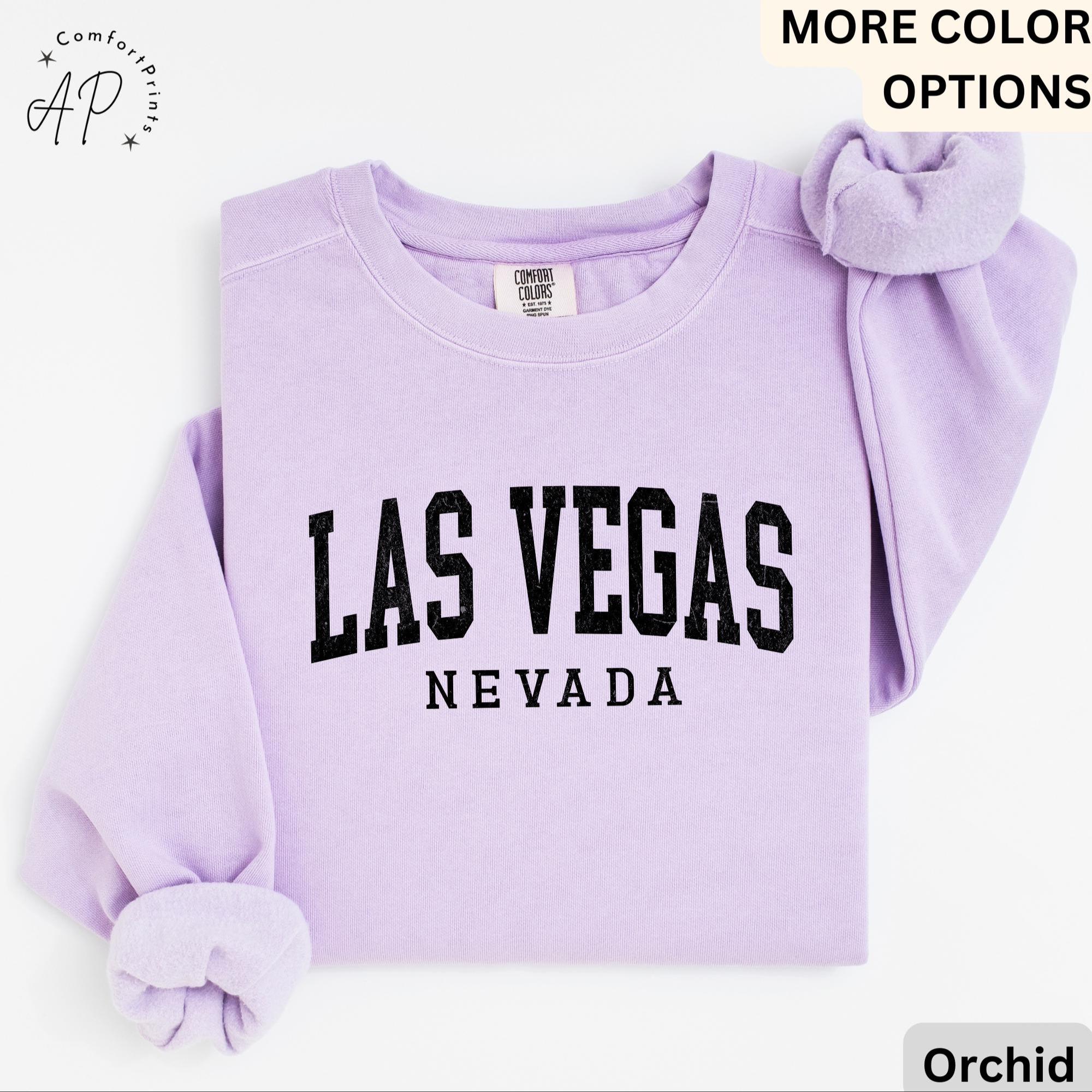 Las Vegas Comfort Colors® Sweatshirt, Las Vegas Nevada Sweater, Sin City, Gift for Las Vegas NV Vacation Trip