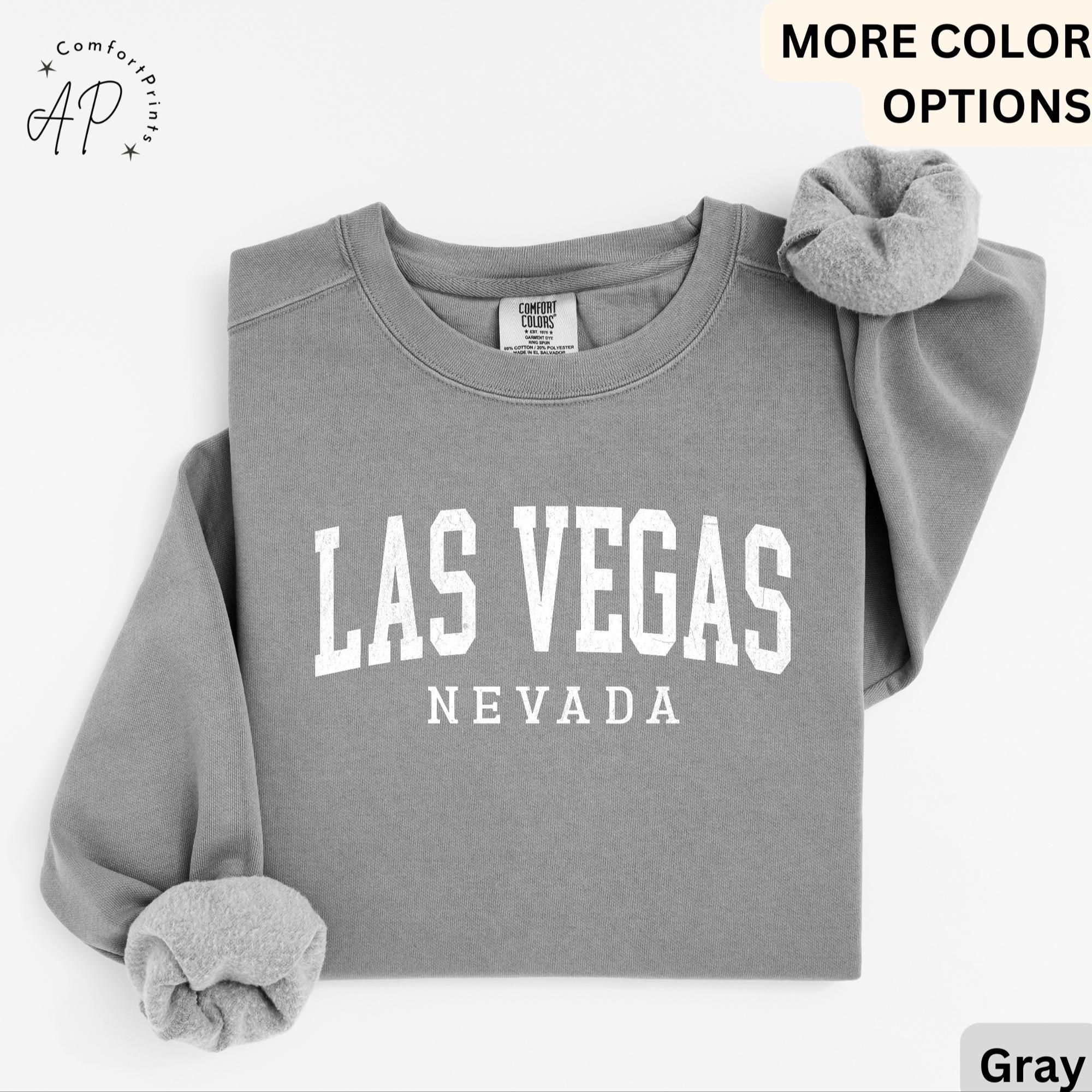 Las Vegas Comfort Colors® Sweatshirt, Las Vegas Nevada Sweater, Sin City, Gift for Las Vegas NV Vacation Trip