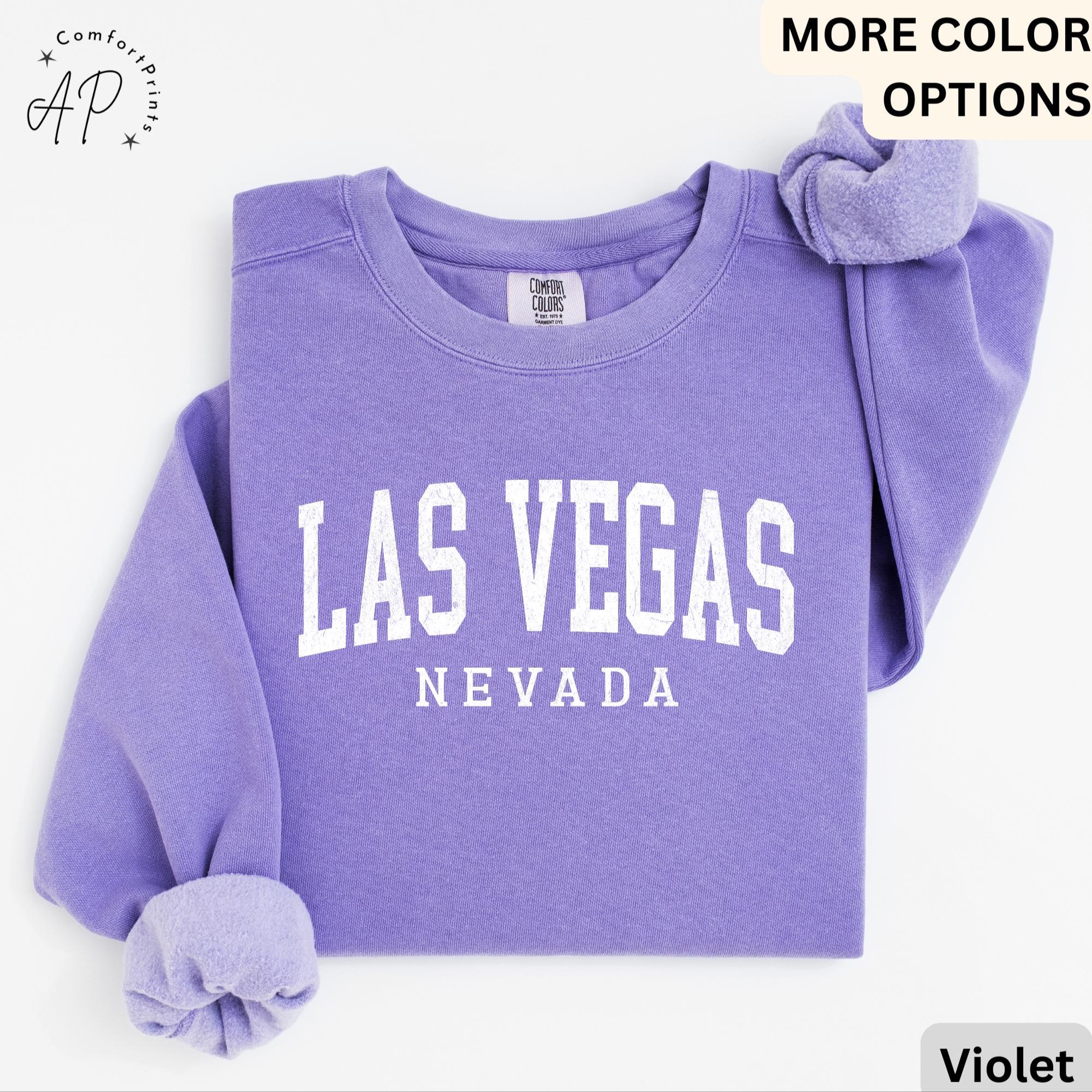 Las Vegas Comfort Colors® Sweatshirt, Las Vegas Nevada Sweater, Sin City, Gift for Las Vegas NV Vacation Trip