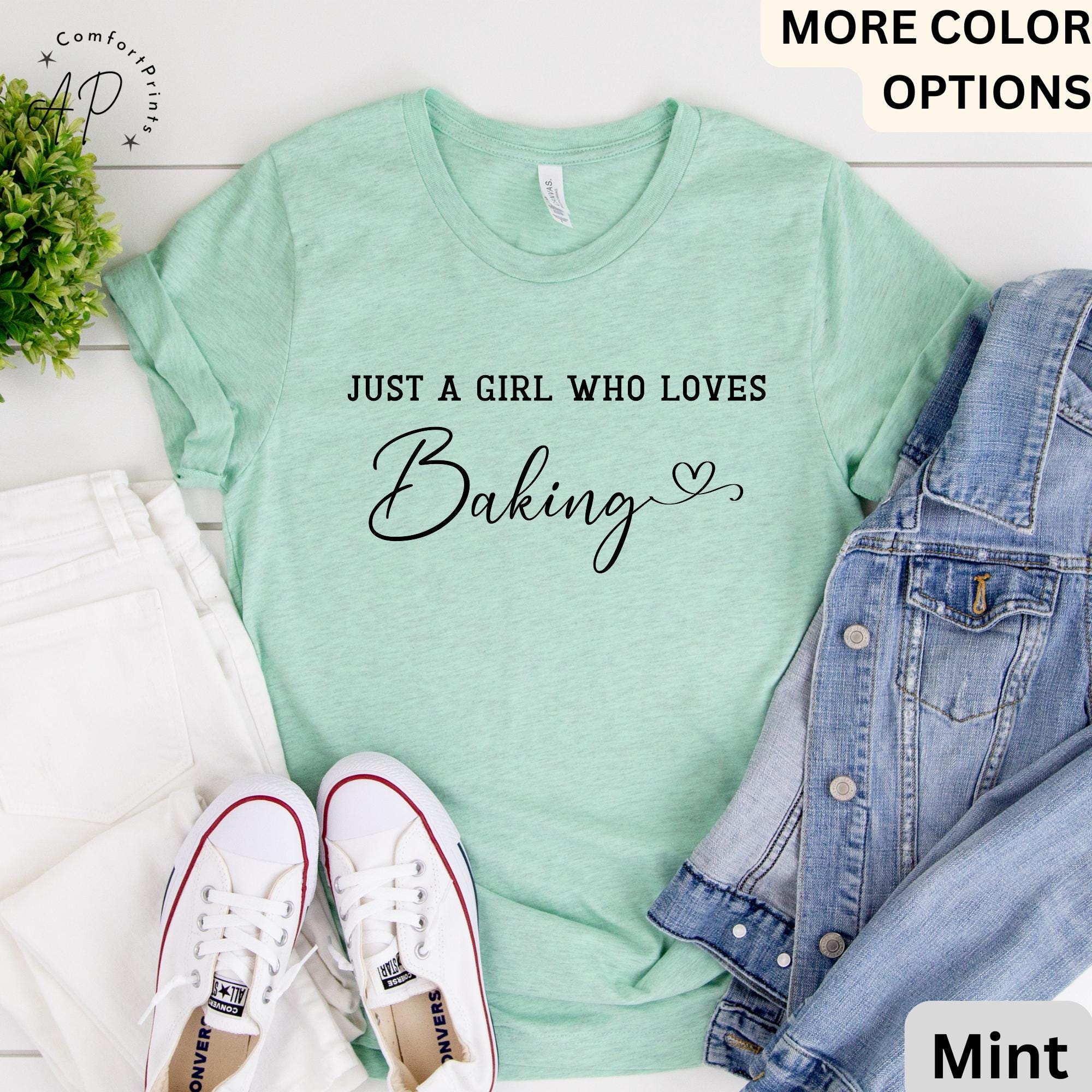 Just A Girl Who Loves Baking Comfort Colors® T-Shirt, Baking Queen Shirt, Gift for Pastry Chef