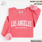 Los Angeles Comfort Colors® Sweatshirt, Los Angeles California Sweater, Golden State, Gift for Traveling to Los Angeles