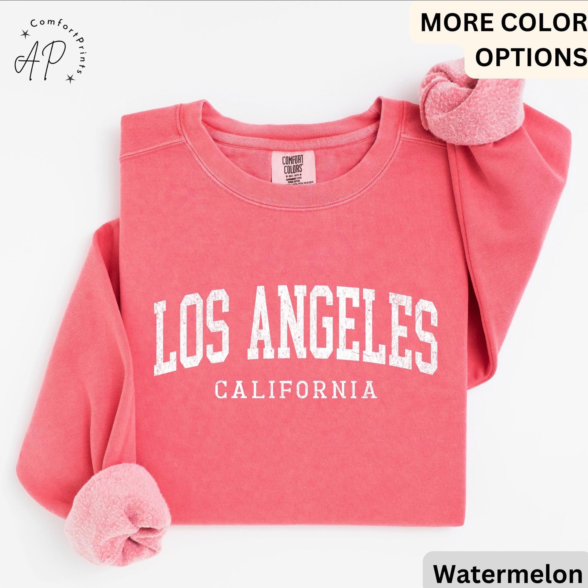 Los Angeles Comfort Colors® Sweatshirt, Los Angeles California Sweater, Golden State, Gift for Traveling to Los Angeles