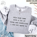 Chronic Illness Comfort Colors® Sweatshirt, Disease Awareness Sweater, Funny Gift for Rare Disease