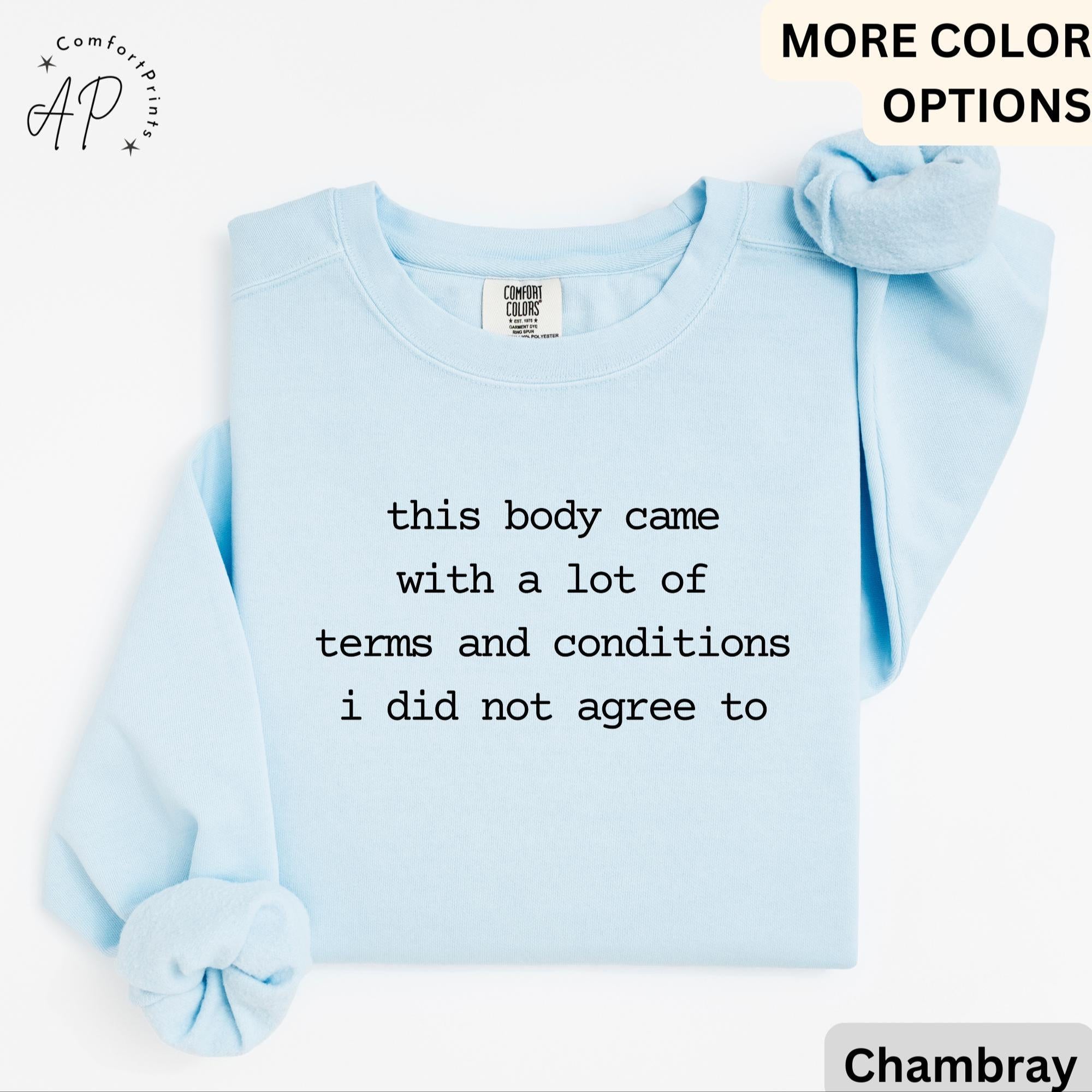 Chronic Illness Comfort Colors® Sweatshirt, Disease Awareness Sweater, Funny Gift for Rare Disease