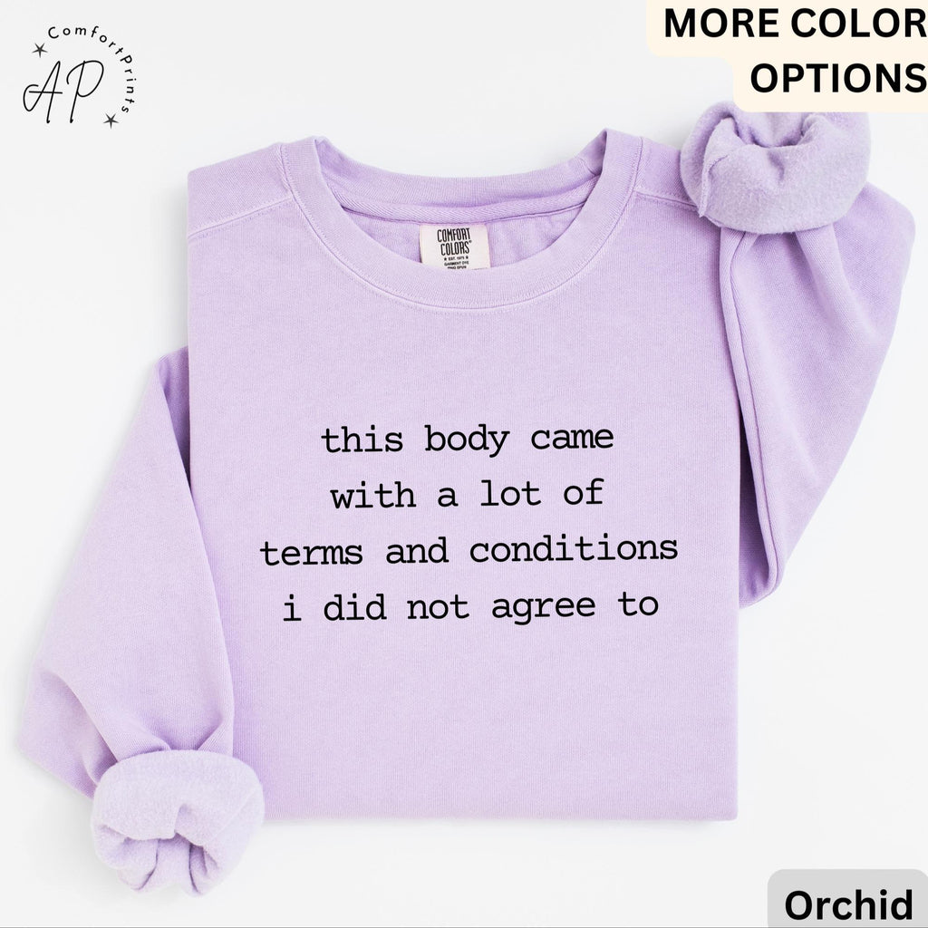 Chronic Illness Comfort Colors® Sweatshirt, Disease Awareness Sweater, Funny Gift for Rare Disease