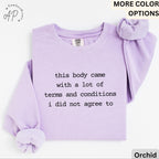 Chronic Illness Comfort Colors® Sweatshirt, Disease Awareness Sweater, Funny Gift for Rare Disease