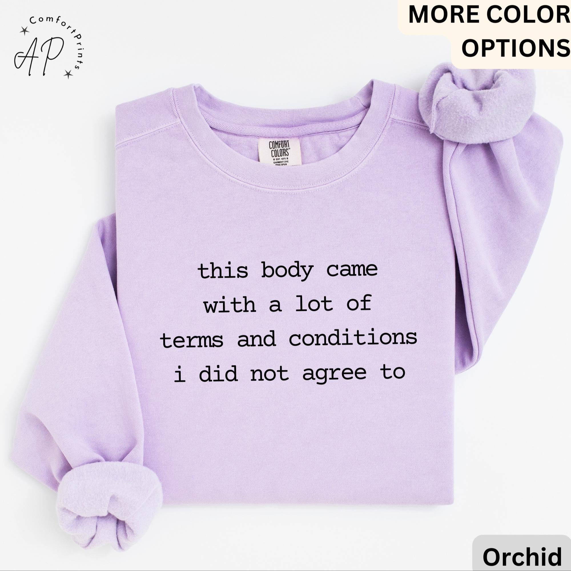 Chronic Illness Comfort Colors® Sweatshirt, Disease Awareness Sweater, Funny Gift for Rare Disease