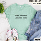 Special Education Teacher Comfort Colors® T-Shirt, SPED Teacher Shirt, Life Happens Visuals Help Tee, Gift for Special Ed Teacher