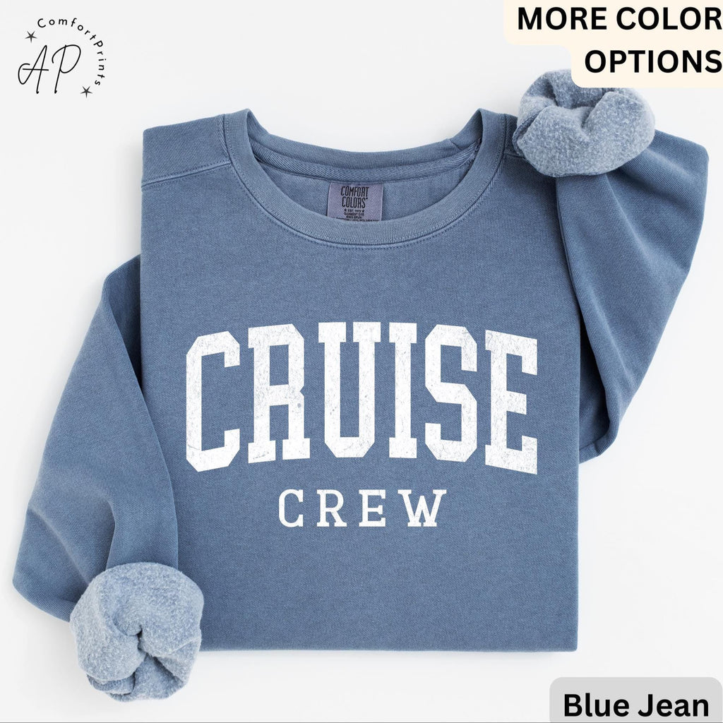Cruise Crew Comfort Colors® Sweatshirt, Cruise Trip Sweater, Cruising, Gift for Family Trip