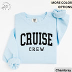 Cruise Crew Comfort Colors® Sweatshirt, Cruise Trip Sweater, Cruising, Gift for Family Trip