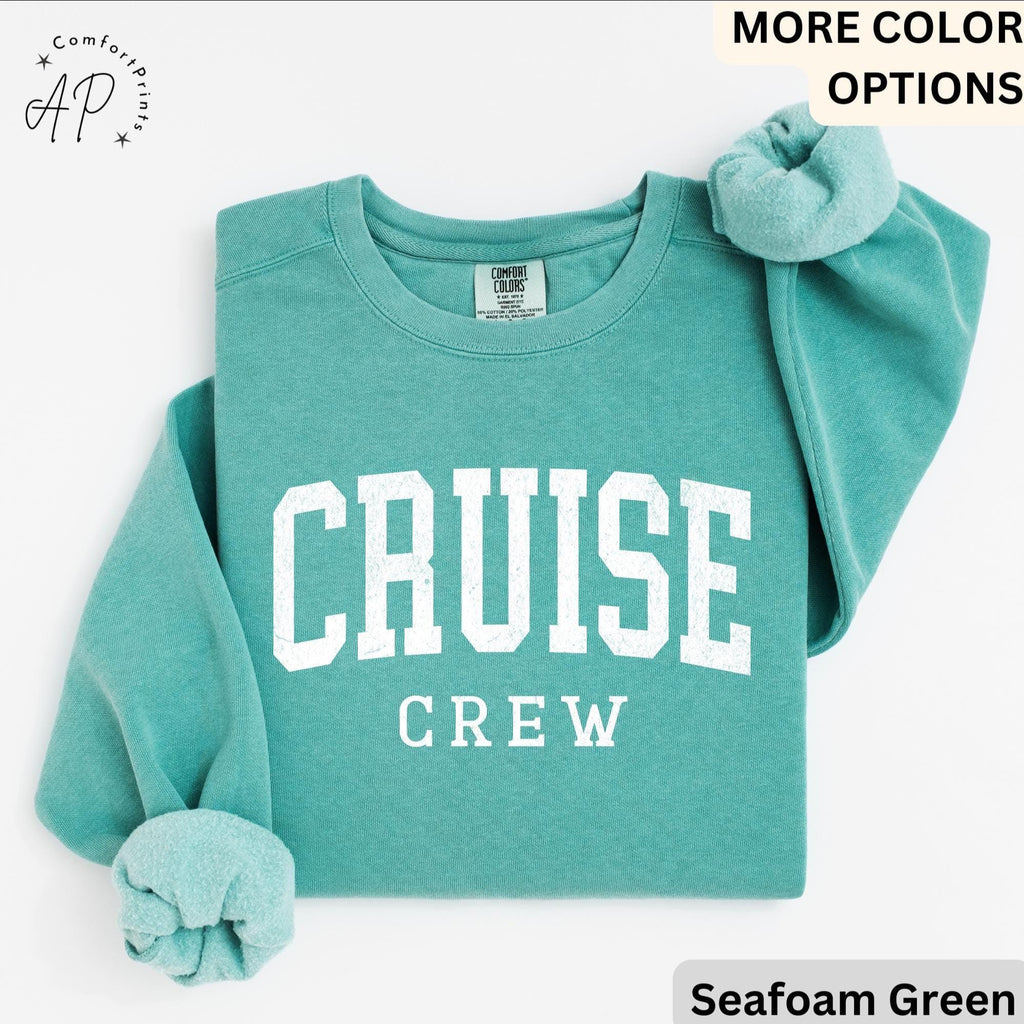 Cruise Crew Comfort Colors® Sweatshirt, Cruise Trip Sweater, Cruising, Gift for Family Trip