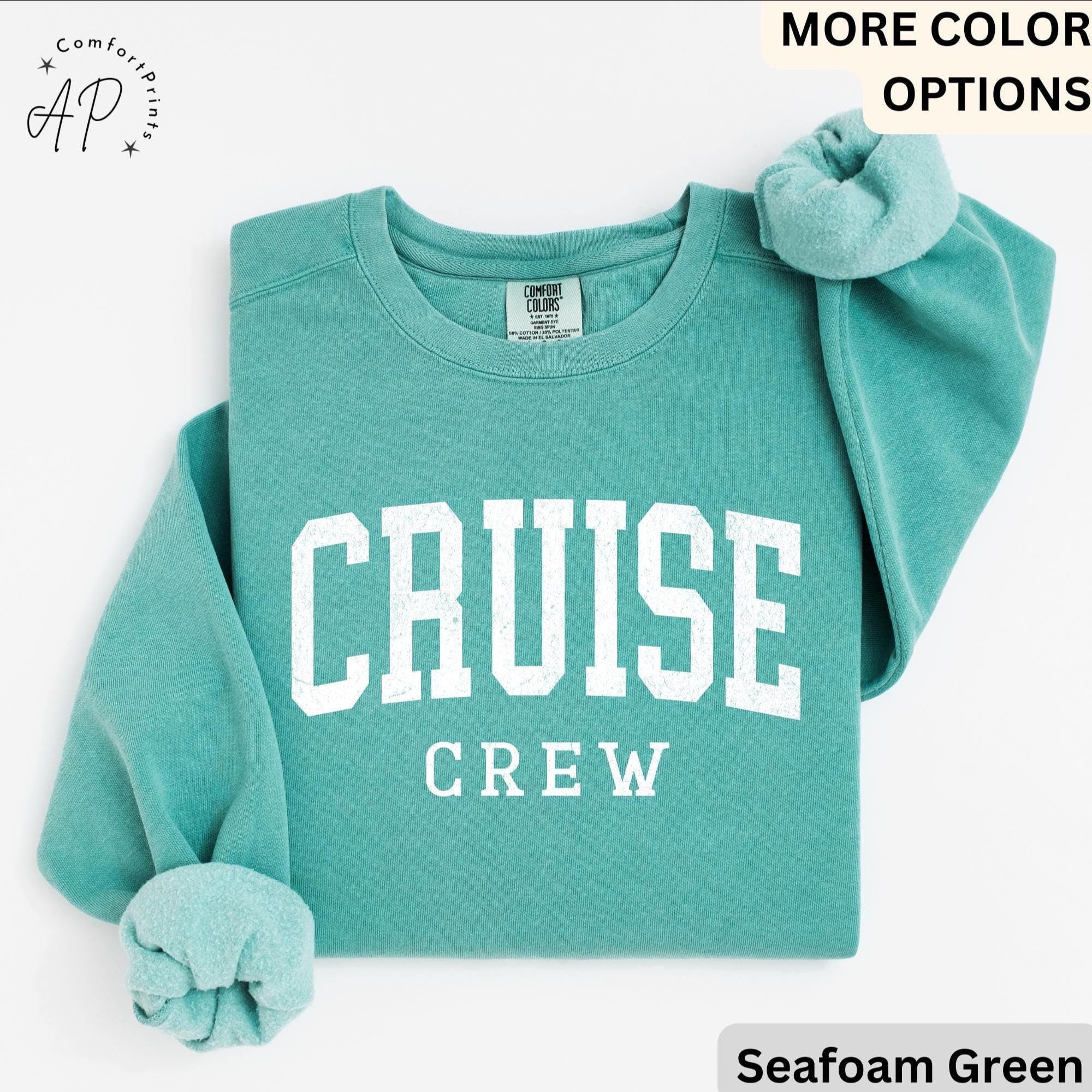 Cruise Crew Comfort Colors® Sweatshirt, Cruise Trip Sweater, Cruising, Gift for Family Trip
