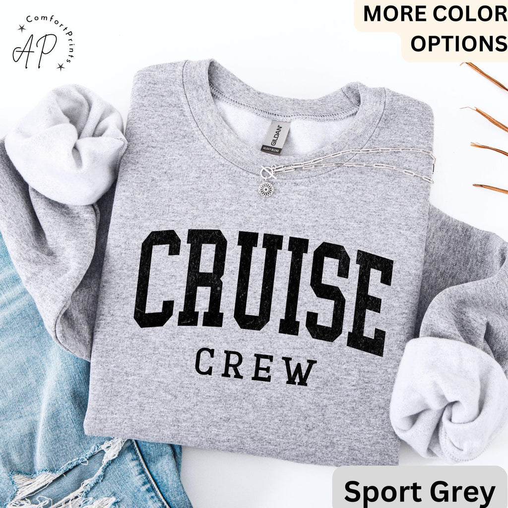 Cruise Crew Comfort Colors® Sweatshirt, Cruise Trip Sweater, Cruising, Gift for Family Trip
