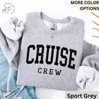 Cruise Crew Comfort Colors® Sweatshirt, Cruise Trip Sweater, Cruising, Gift for Family Trip