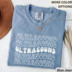 Ultrasound Technologist Comfort Colors® Retro T-Shirt, Sonography Grad Student Shirt, Ultrasound Tech Tee, Gift for Sonographer Student