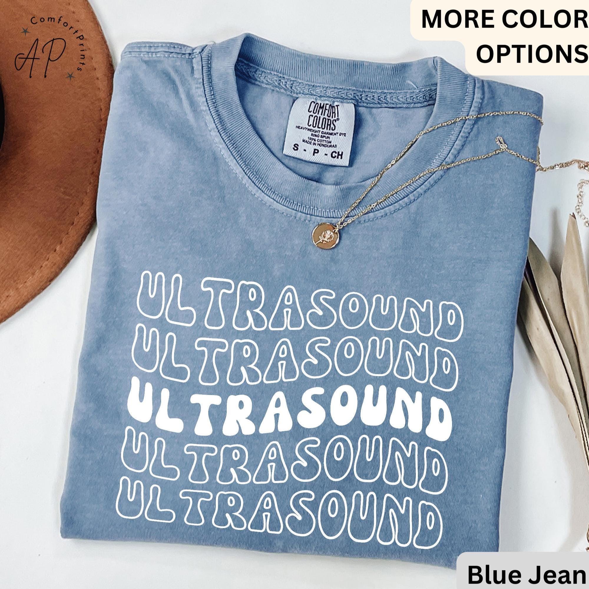Ultrasound Technologist Comfort Colors® Retro T-Shirt, Sonography Grad Student Shirt, Ultrasound Tech Tee, Gift for Sonographer Student