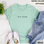 Pilot Wife Comfort Colors® T-Shirt, He's Flying Shirt, Pilot Girlfriend Tee, Gift for Pilot Fiancé