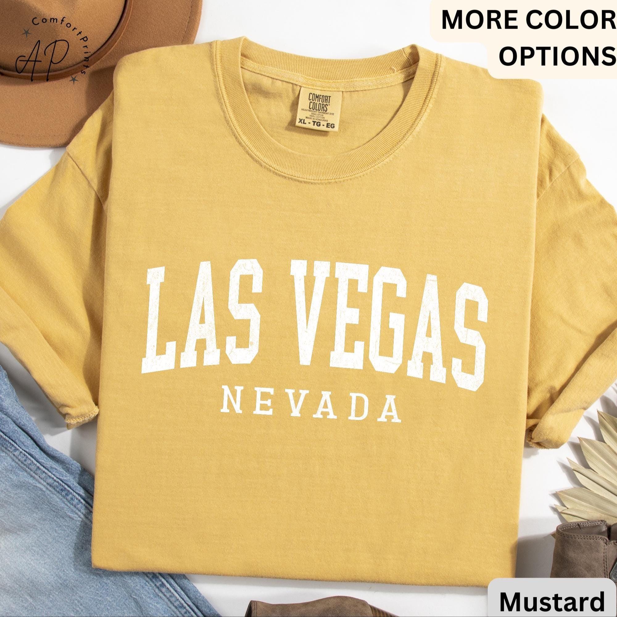 Las Vegas Comfort Colors® T-Shirt, Las Vegas Nevada Shirt, Sin City Tee, Gift for Las Vegas NV Vacation Trip