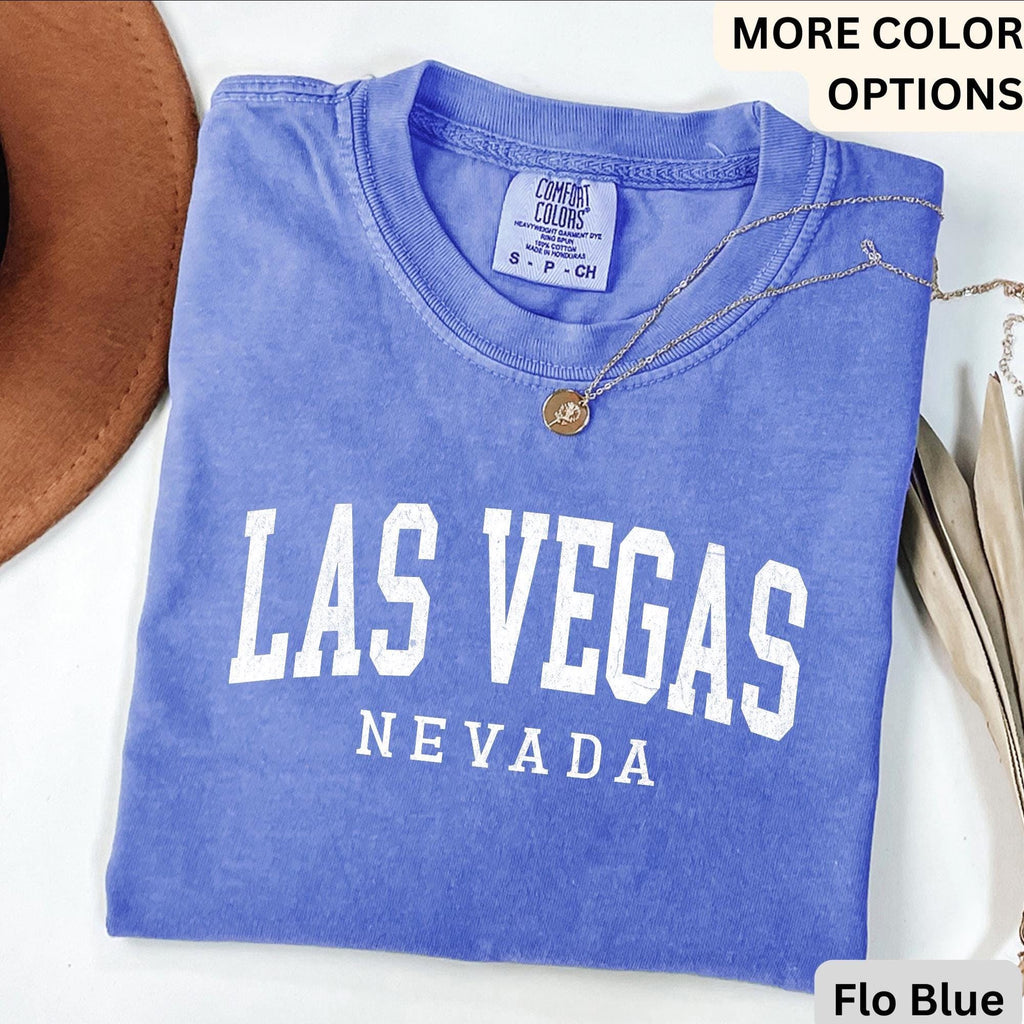 Las Vegas Comfort Colors® T-Shirt, Las Vegas Nevada Shirt, Sin City Tee, Gift for Las Vegas NV Vacation Trip