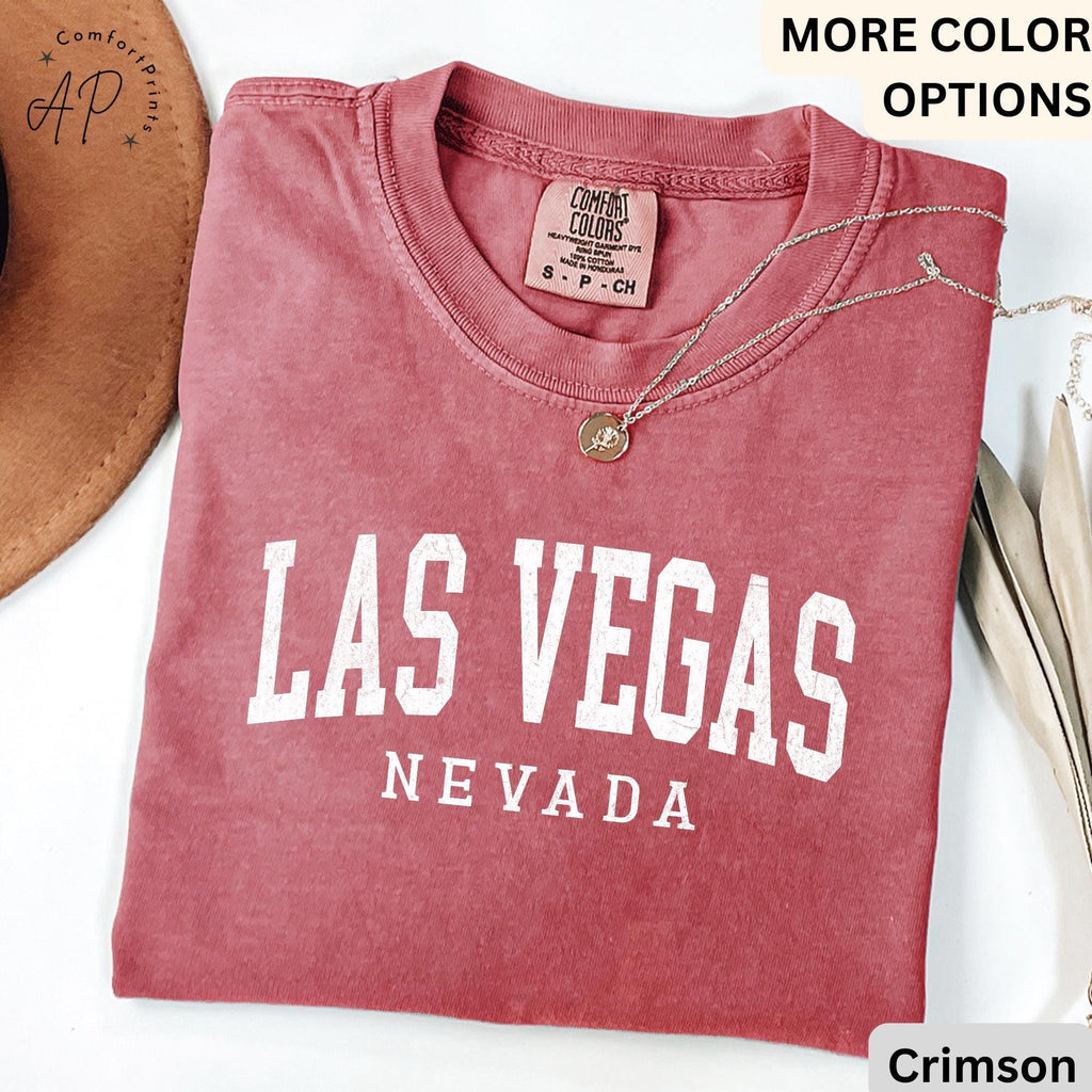 Las Vegas Comfort Colors® T-Shirt, Las Vegas Nevada Shirt, Sin City Tee, Gift for Las Vegas NV Vacation Trip