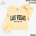 Las Vegas Comfort Colors® Sweatshirt, Las Vegas Nevada Sweater, Sin City, Gift for Las Vegas NV Vacation Trip